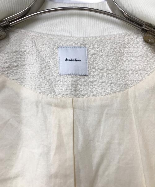 Spick and Span（スピックアンドスパン）Spick and Span (スピックアンドスパン) ツイードブルゾン アイボリー サイズ:38の古着・服飾アイテム
