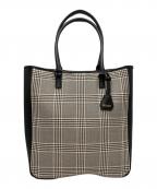 MACKINTOSH PHILOSOPHYマッキントッシュ フィロソフィー）の古着「チェック柄トートバッグ H5110-211-06」｜グレー