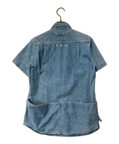 Snow peak（スノーピーク）snow peak (スノーピーク) Field Denim Pullover Short Sleeve フィールドデニムプルオーバーショートスリーブ SH-16SU201 インディゴ サイズ:2の古着・服飾アイテム