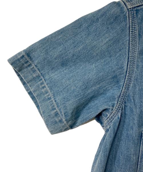 Snow peak（スノーピーク）snow peak (スノーピーク) Field Denim Pullover Short Sleeve フィールドデニムプルオーバーショートスリーブ SH-16SU201 インディゴ サイズ:2の古着・服飾アイテム