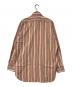 ETRO (エトロ) ストライプボタンダウンシャツ ブラウン×ピンク サイズ:SIZE 40：7000円