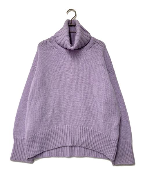 GALERIE VIE（ギャルリーヴィー）GALERIE VIE (ギャルリーヴィー) ファインウール タートルネックプルオーバー パープル サイズ:Sの古着・服飾アイテム