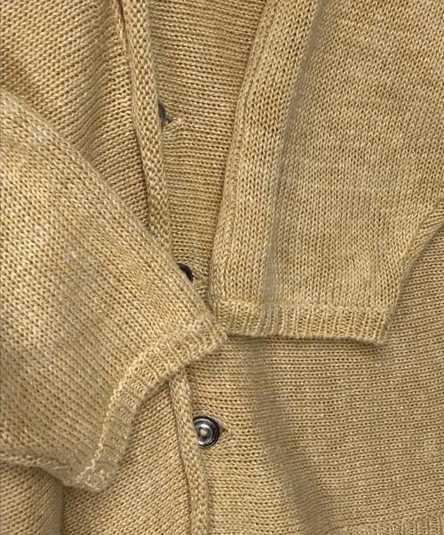 45R（フォーティファイブ・アール）45R (フォーティファイブ・アール) リネンカーディガン 2013 7-03-8029 ベージュの古着・服飾アイテム