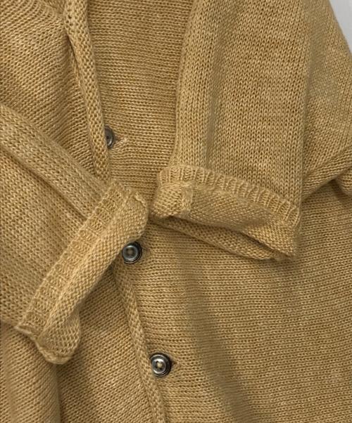 45R（フォーティファイブ・アール）45R (フォーティファイブ・アール) リネンカーディガン 2013 7-03-8029 ベージュの古着・服飾アイテム