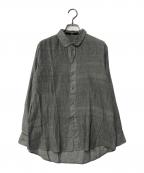 45Rフォーティファイブ・アール）の古着「カディ ピンタックブラウス」｜グレー