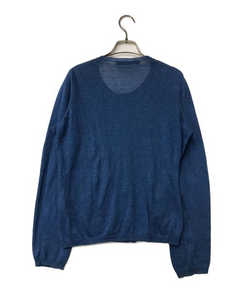 45R（フォーティファイブ・アール）45R (フォーティファイブ・アール) カーディガン 5068017 ブルー サイズ:3の古着・服飾アイテム