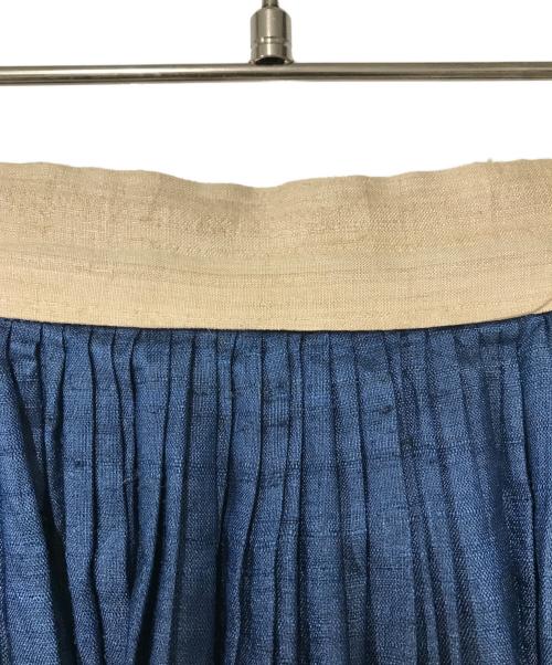 45R（フォーティファイブ・アール）45R (フォーティファイブ・アール) タッサーシルクスカート 7064012 インディゴ×ベージュ サイズ:3の古着・服飾アイテム