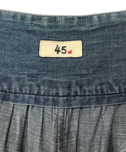 45R（フォーティファイブ・アール）45R (フォーティファイブ・アール) ワイドデニムパンツ インディゴ サイズ:3の古着・服飾アイテム