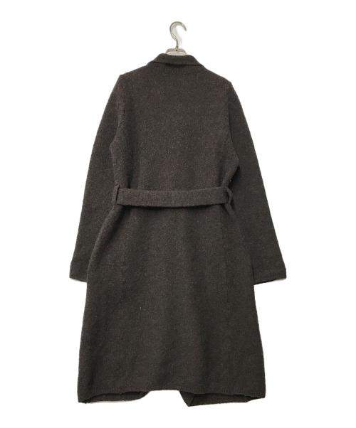 umii 908（ウミキューゼロハチ）umii 908 (ウミキューゼロハチ) アルパカ混ステンカラーコート ブラウン サイズ:2の古着・服飾アイテム