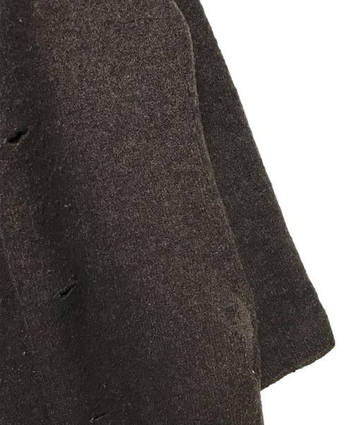 umii 908（ウミキューゼロハチ）umii 908 (ウミキューゼロハチ) アルパカ混ステンカラーコート ブラウン サイズ:2の古着・服飾アイテム