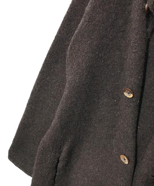 umii 908（ウミキューゼロハチ）umii 908 (ウミキューゼロハチ) アルパカ混ステンカラーコート ブラウン サイズ:2の古着・服飾アイテム