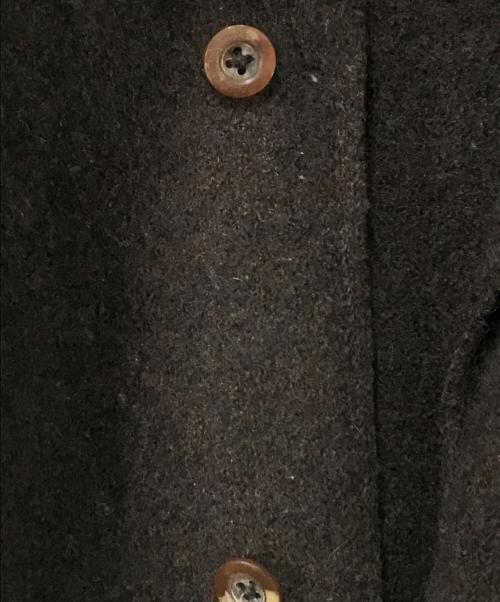 umii 908（ウミキューゼロハチ）umii 908 (ウミキューゼロハチ) アルパカ混ステンカラーコート ブラウン サイズ:2の古着・服飾アイテム