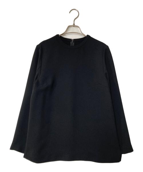uncrave（アンクレイヴ）uncrave (アンクレイヴ) ウォッシャブルダブルクロス スリットスリーブ ブラウス BLUVSW0303 ブラック サイズ:1の古着・服飾アイテム