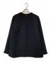 uncrave（アンクレイヴ）の古着「ウォッシャブルダブルクロス スリットスリーブ ブラウス BLUVSW0303」｜ブラック
