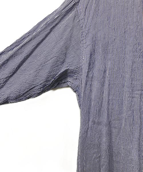 ticca（ティッカ）TICCA (ティッカ) シルクブレンドロングシャツ ブルー サイズ:FREEの古着・服飾アイテム