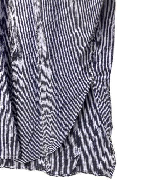 ticca（ティッカ）TICCA (ティッカ) シルクブレンドロングシャツ ブルー サイズ:FREEの古着・服飾アイテム