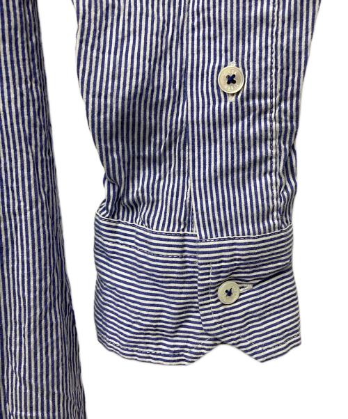 ticca（ティッカ）TICCA (ティッカ) シルクブレンドロングシャツ ブルー サイズ:FREEの古着・服飾アイテム