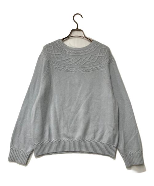 Leilian（レリアン）Leilian (レリアン) カシミヤニット ブルー サイズ:13の古着・服飾アイテム