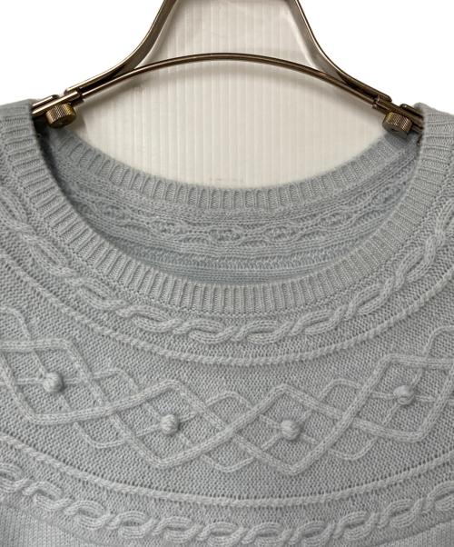 Leilian（レリアン）Leilian (レリアン) カシミヤニット ブルー サイズ:13の古着・服飾アイテム