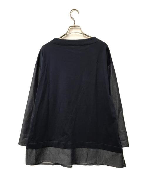 Leilian（レリアン）Leilian (レリアン) ドッキングプルオーバー 1402989 ネイビー サイズ:13の古着・服飾アイテム