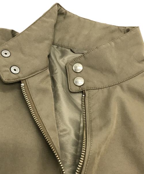 EDIFICE（エディフィス）EDIFICE (エディフィス) ハイデンシティー ウェザー ピーチスキン ハリントン ブルゾン 23-011300-6030-3-0 ベージュ サイズ:Sの古着・服飾アイテム