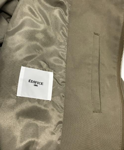EDIFICE（エディフィス）EDIFICE (エディフィス) ハイデンシティー ウェザー ピーチスキン ハリントン ブルゾン 23-011300-6030-3-0 ベージュ サイズ:Sの古着・服飾アイテム