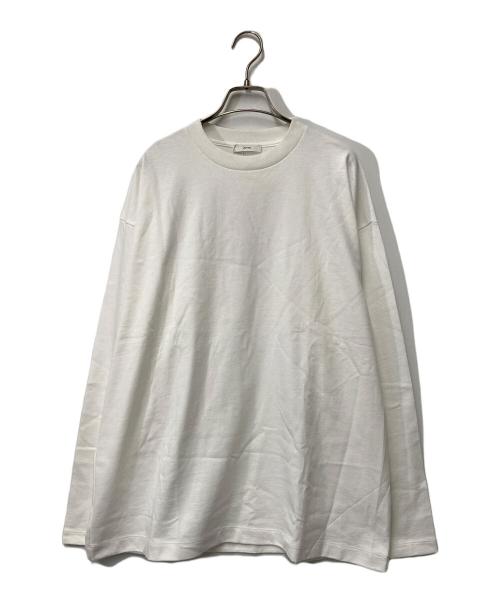 ATON（エイトン）ATON (エイトン) SUPIMA AIR 12 OVERSIZED L/S T-SHIRT ホワイト サイズ:4の古着・服飾アイテム
