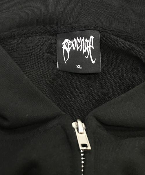 REVENGE GALLERY（リベンジ ギャラリー）REVENGE GALLERY (リベンジ ギャラリー) X SHATTERED ZIP BLACK ブラック サイズ:XLの古着・服飾アイテム