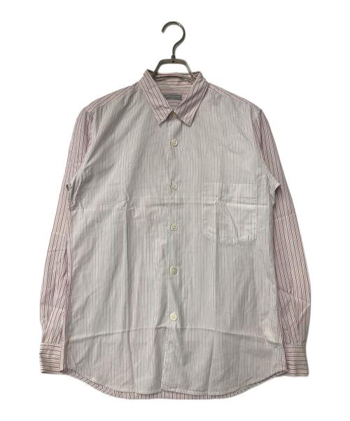 COMME des GARCONS HOMME（コムデギャルソン オム）COMME des GARCONS HOMME (コムデギャルソン オム) ストライプシャツ ホワイト×ピンク サイズ:不明の古着・服飾アイテム