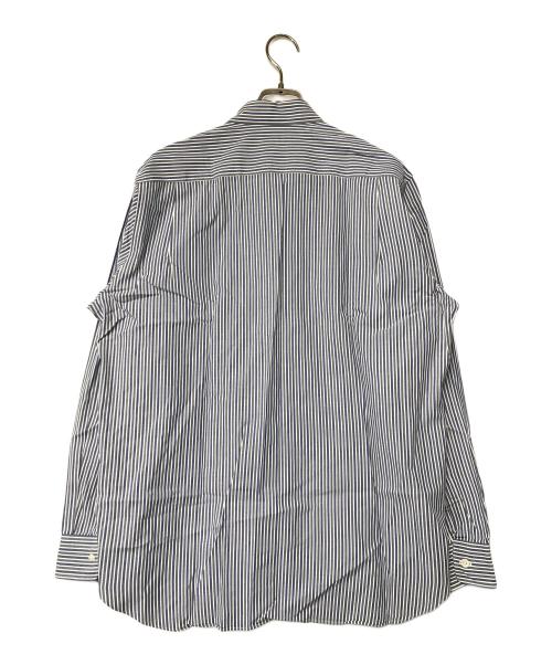 COMME des GARCONS HOMME（コムデギャルソン オム）COMME des GARCONS HOMME (コムデギャルソン オム) ストライプシャツ ネイビー×グレー サイズ:SIZE Lの古着・服飾アイテム