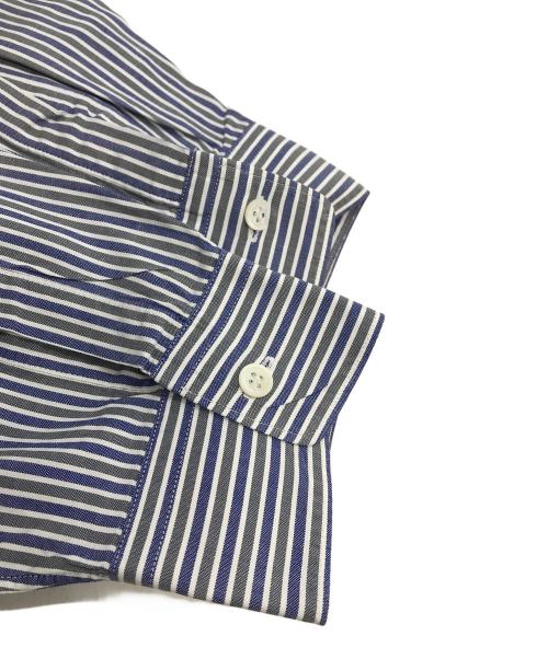 COMME des GARCONS HOMME（コムデギャルソン オム）COMME des GARCONS HOMME (コムデギャルソン オム) ストライプシャツ ネイビー×グレー サイズ:SIZE Lの古着・服飾アイテム