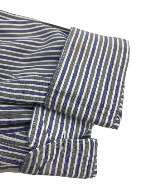 COMME des GARCONS HOMME（コムデギャルソン オム）COMME des GARCONS HOMME (コムデギャルソン オム) ストライプシャツ ネイビー×グレー サイズ:SIZE Lの古着・服飾アイテム