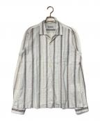 COMME des GARCONS HOMMEコムデギャルソン オム）の古着「オープンカラーシャツ」｜ブルー