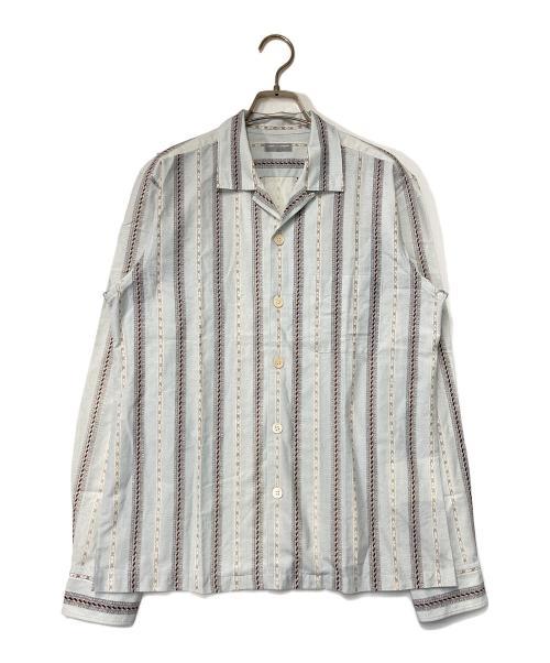 COMME des GARCONS HOMME（コムデギャルソン オム）COMME des GARCONS HOMME (コムデギャルソン オム) オープンカラーシャツ ブルー サイズ:Ｍの古着・服飾アイテム