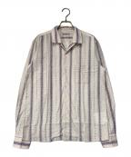 COMME des GARCONS HOMMEコムデギャルソン オム）の古着「オープンカラーシャツ」｜ピンク