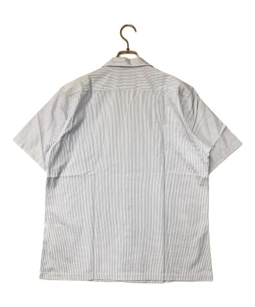 COMME des GARCONS HOMME（コムデギャルソン オム）COMME des GARCONS HOMME (コムデギャルソン オム) ストライプオープンカラーシャツ ブルー サイズ:Ｍの古着・服飾アイテム