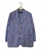 COMME des GARCONS HOMMEコムデギャルソン オム）の古着「マイクロチェック シャツジャケット HO-J054 AD2004 アーカイブ」｜ブルー