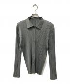 PLEATS PLEASEプリーツプリーズ）の古着「プリーツシャツ」｜グレー
