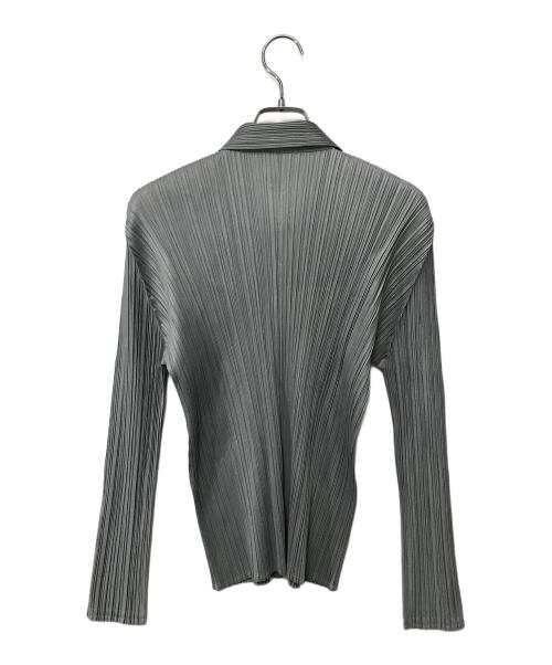 PLEATS PLEASE（プリーツプリーズ）PLEATS PLEASE (プリーツプリーズ) プリーツシャツ グレー サイズ:SIZE 3の古着・服飾アイテム