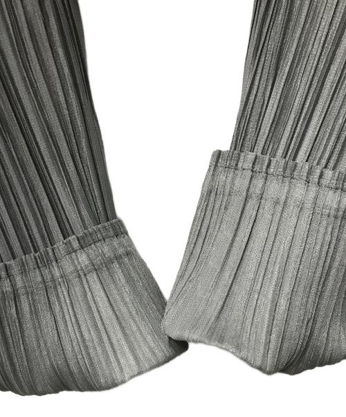 PLEATS PLEASE（プリーツプリーズ）PLEATS PLEASE (プリーツプリーズ) プリーツシャツ グレー サイズ:SIZE 3の古着・服飾アイテム