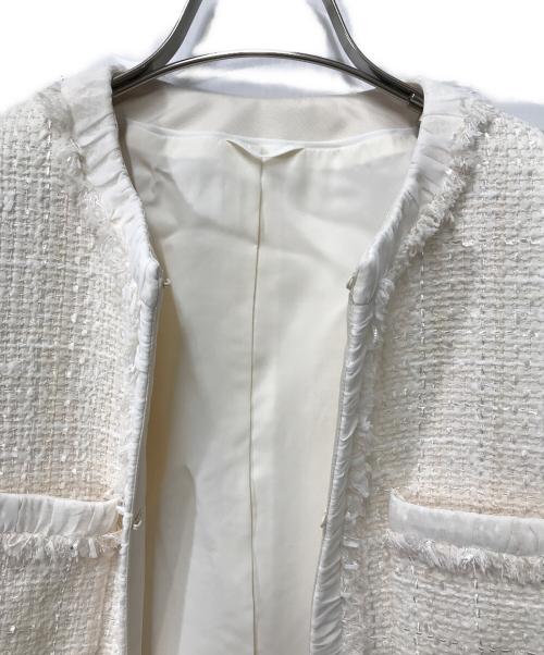 ANAYI（アナイ）ANAYI (アナイ) ミックスツィード ワンピースセットアップ 10221110030/10221114030 アイボリー サイズ:36の古着・服飾アイテム