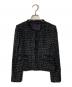 ANAYI（アナイ）の古着「ツイードノーカラージャケット」｜ブラック