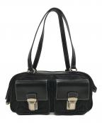 PRADAプラダ）の古着「ワンショルダー ナイロンハンドバッグ」｜ブラック