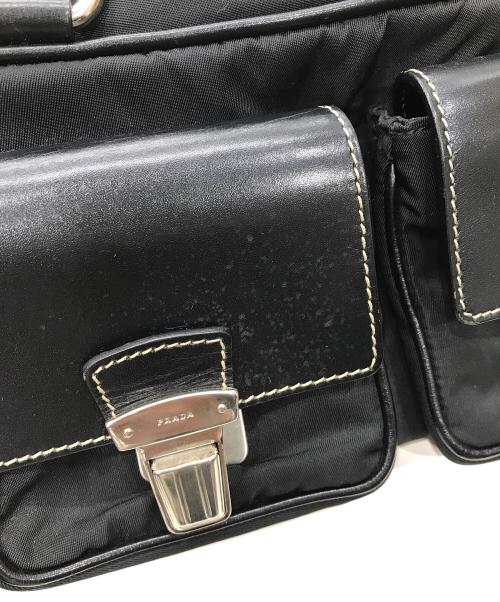 PRADA（プラダ）PRADA (プラダ) ワンショルダー ナイロンハンドバッグ ブラックの古着・服飾アイテム
