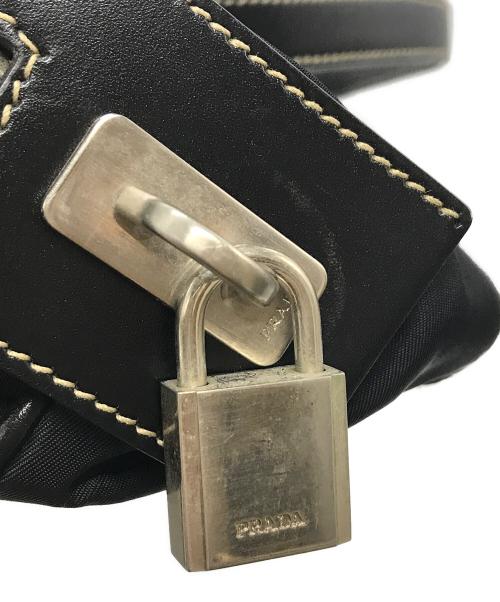 PRADA（プラダ）PRADA (プラダ) ワンショルダー ナイロンハンドバッグ ブラックの古着・服飾アイテム