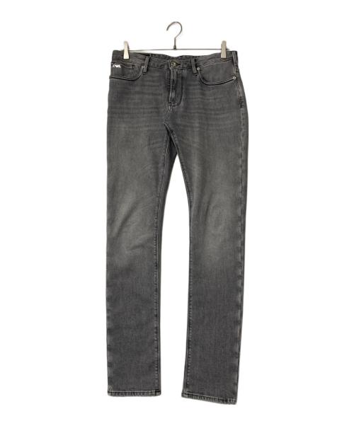 EMPORIO ARMANI（エンポリオアルマーニ）EMPORIO ARMANI (エンポリオアルマーニ) デニムパンツ ブラック サイズ:W31の古着・服飾アイテム