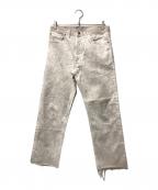 Maison Margiela 10メゾンマルジェラ 10）の古着「デニムパンツ S50LA0165」｜ベージュ×ホワイト