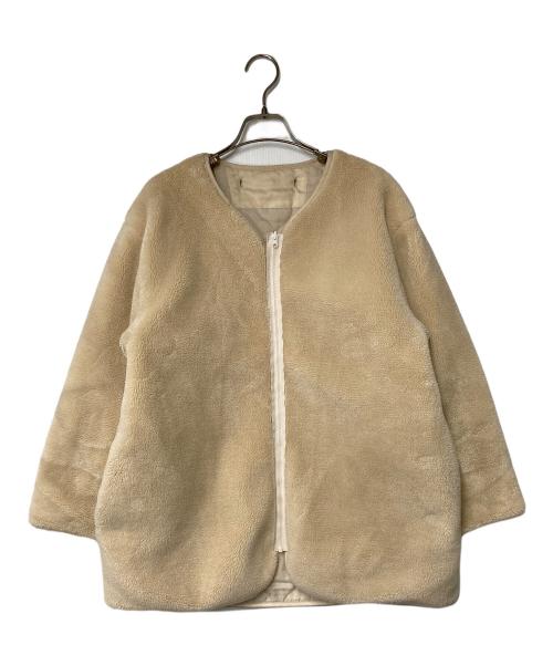 BEAUTY&YOUTH（ビューティーアンドユース）BEAUTY&YOUTH (ビューティーアンドユース) ボア＆キルティングライナーフードミドルパーカー -5WAY- ベージュ サイズ:Ｍの古着・服飾アイテム