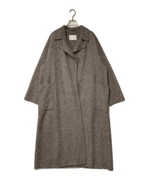 Mila Owen（ミラオーウェン）Mila Owen (ミラオーウェン) ウールリバーローブコート ブラウン サイズ:1の古着・服飾アイテム