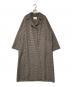 Mila Owen（ミラオーウェン）の古着「ウールリバーローブコート」｜ブラウン
